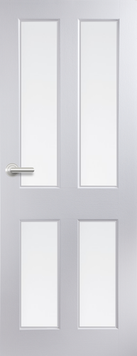 4 Panel Glazed Door FD30 Smooth (4-IND-Panels)