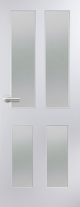 4 Panel Glazed Door FD30 Smooth (4-IND-Panels)