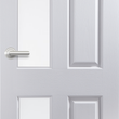4 Panel Glazed Door FD30 Smooth (T&B-Panel)