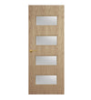 Oak Veneer - 50G - Glazed Door (FD30)