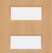 Beech Veneer - 50G - Glazed Fire Door FD60