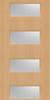 Beech Veneer - 50G - Glazed Fire Door FD60