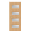 Beech Veneer - 50G - Glazed Door (FD30)
