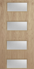 Oak Veneer - 50G - Glazed Door (FD30)