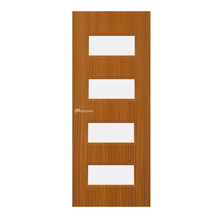 Sapele Veneer - 50G - Glazed Door (FD30)