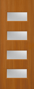 Sapele Veneer - 50G - Glazed Door (FD30)