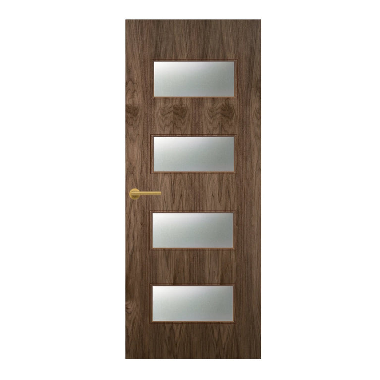 Walnut Veneer - 50G - Glazed Door (FD30)