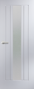 5 Panel Vertical Grained Newark - Centrally Glazed Door - FD30