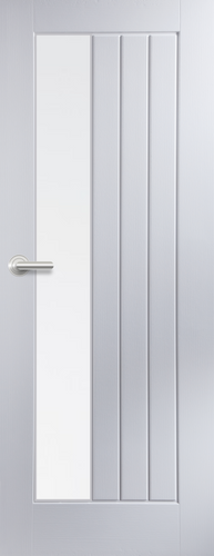 5 Panel Vertical Grained Newark - 2 Panel Side Glazed Door - FD30