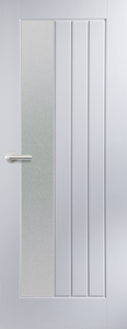 5 Panel Vertical Grained Newark - 2 Panel Side Glazed Door - FD30