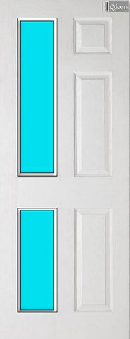 6 Panel Glazed Door FD30 (Smooth/Grained) (T&B-Panel)