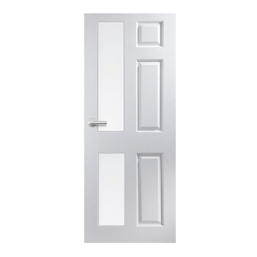 6 Panel Glazed Door Smooth (T&B-Panel)