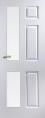 6 Panel Glazed Door FD30 (Smooth/Grained) (T&B-Panel)