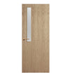 Oak Veneer - 7G - Glazed Door (FD30)