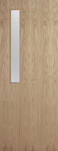 Oak Veneer - 7G - Glazed Door (FD30)