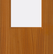 Sapele Veneer - 8G - Glazed Fire Door FD60