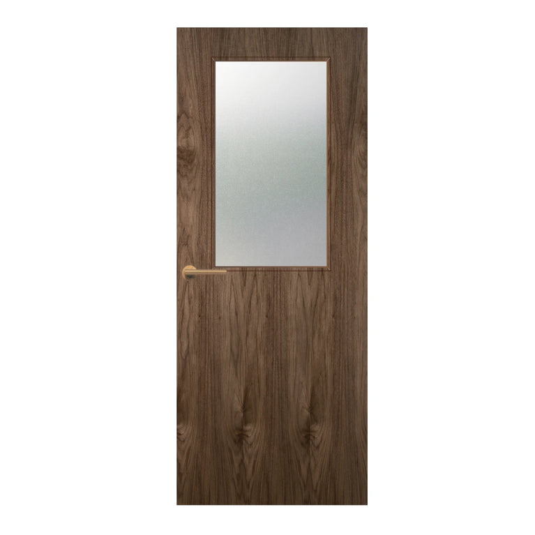 Walnut Veneer - 8G - Glazed Door (FD30)