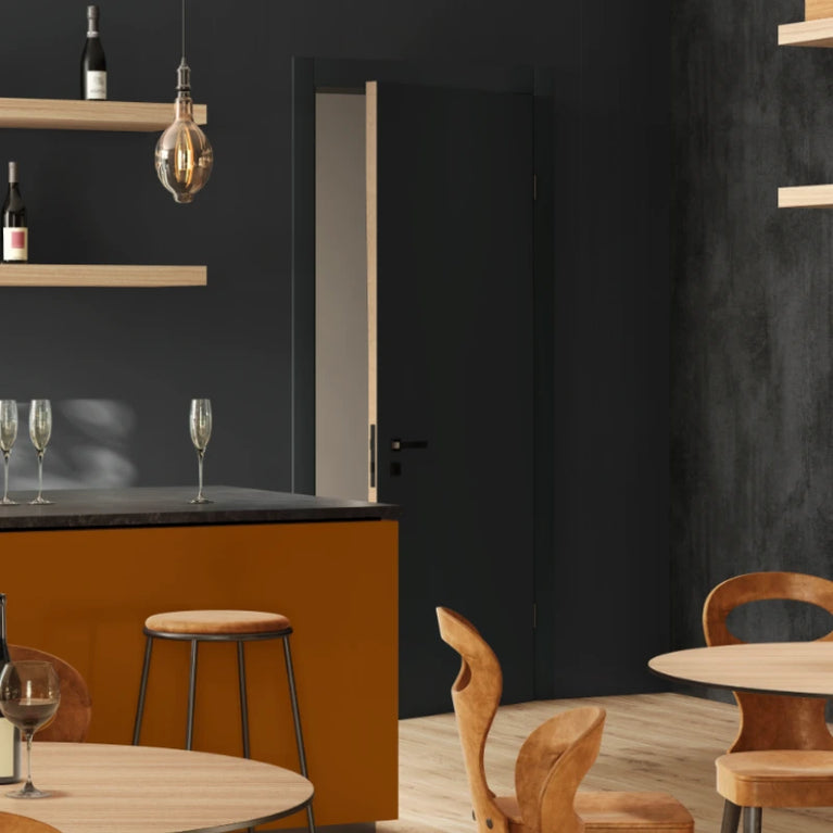 Banian Noirci FD30 Laminate Door B101 Polyrey