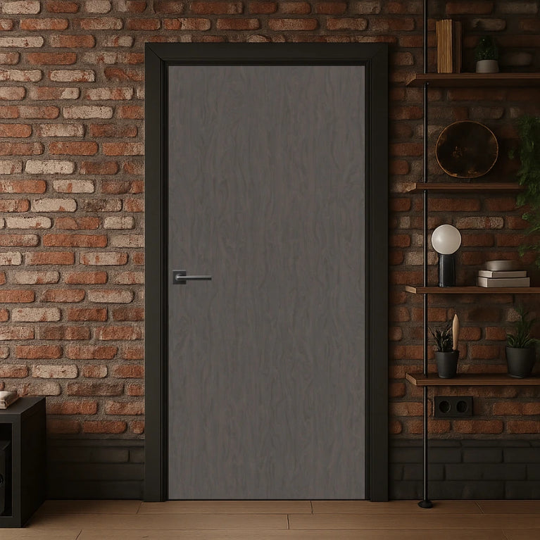 Erable Cendre laminate door in the modern loft interior