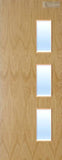 Oak Veneer - 28G - Glazed Door (FD30)