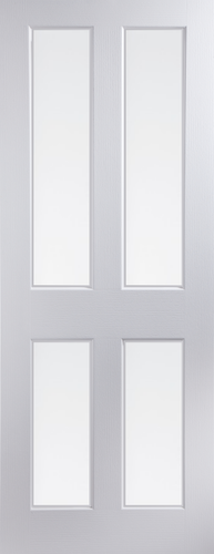 4 Panel Glazed Door FD30 Grained (4-IND-Panels)