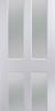 4 Panel Glazed Door FD30 Grained (4-IND-Panels)