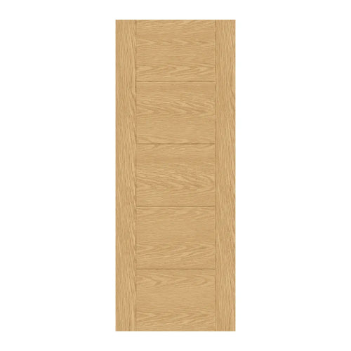 Ladder 5P Unfinished Oak FD30 Fire Door