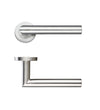 Mitred Lever Handle with Satin Stainless Steel finish