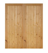 Pair Softwood FLB doors Inc Frame & Cill