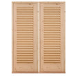 Louvre Pair Doors Front on a white background