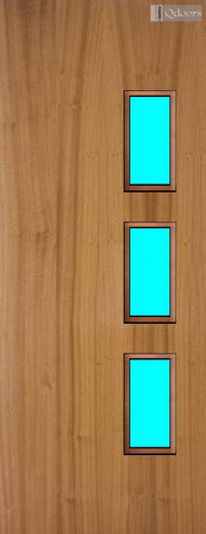 Sapele Veneer - 28G - Glazed Door (FD30)