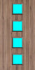 Walnut Veneer - 22G - Glazed Fire Door FD30