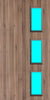 Walnut Veneer - 28G - Glazed Fire Door FD30