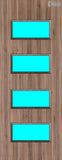 Walnut Veneer - 50G - Glazed Door (FD30)