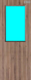 Walnut Veneer - 8G - Glazed Door (FD30)