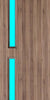 Walnut Veneer - 16G - Glazed Fire Door FD30