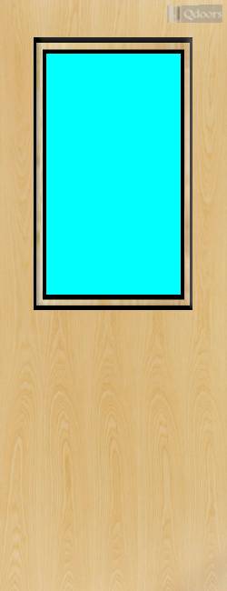Ash Veneer - 8G - Glazed Fire Door FD30