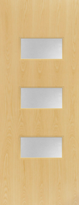 Ash Veneer - 24G - Glazed Door (FD30)