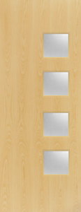 Ash Veneer - 26G - Glazed Door (FD30)