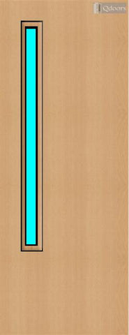 Beech Veneer - 20G - Glazed Door (FD30)