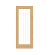 Cottage Oak Unfinished Glazed Internal Door