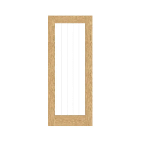 Cottage Oak Unfinished Glazed Internal Door