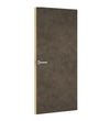 Dark Grey Chicago Concrete Egger laminate door, angled view showing edge lippings 