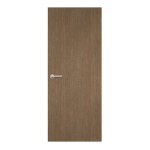 Brown Belmont Oak Egger laminate door in classic planked oak design, front view
