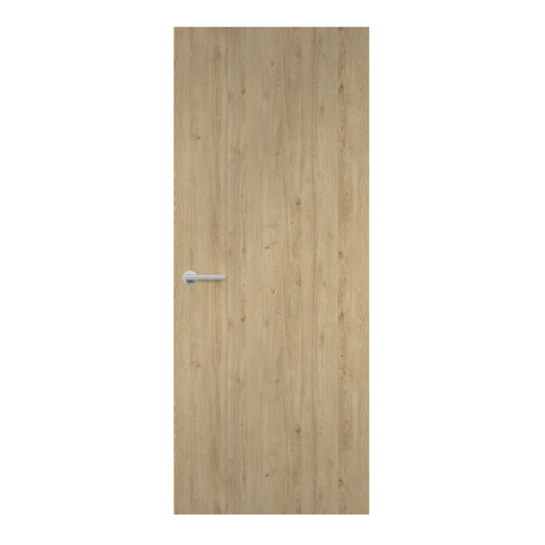 Natural Davos Oak Egger laminate door in white-oiled oak finish, front view
