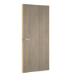 Beige Grey Lorenzo Oak Egger laminate door, angled view showing edge lippings 