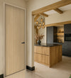 Vicenza Oak Egger laminate door in a modern kitchen interior 