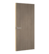 Grey Vicenza Oak Egger laminate door, angled view showing edge lippings 