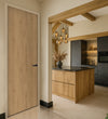 Oiled Kendal Oak Egger laminate door in a modern kitchen interior