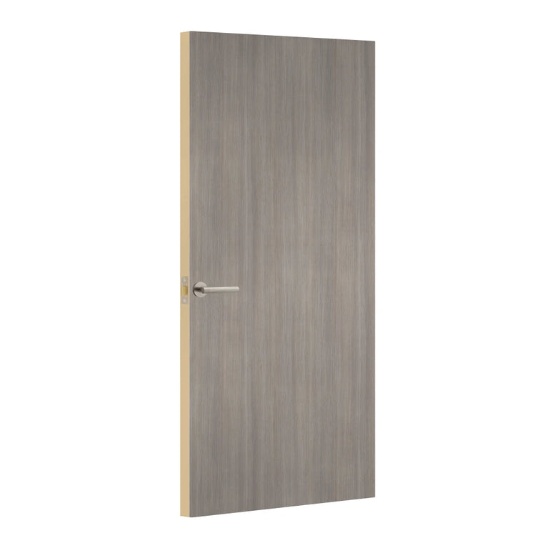 Medium Grey Fineline Egger laminate door, angled view showing edge lippings 